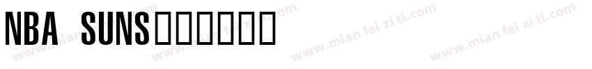 nba suns字体转换